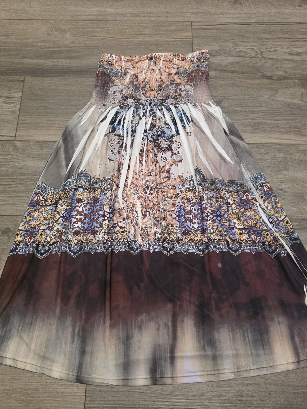 Y2K Christina Love Bohemian Halter Dress - Size Medium